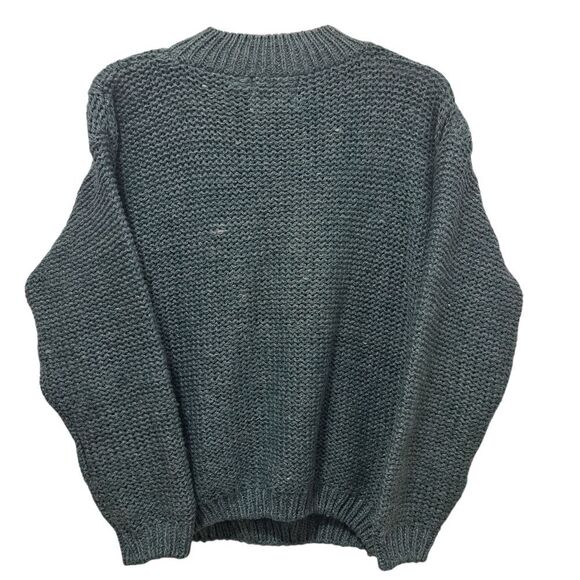 Vintage Shenanigans Hand Knitted Sweater Crochet Y2K Grannycore Preppy Medium - Picture 4 of 15